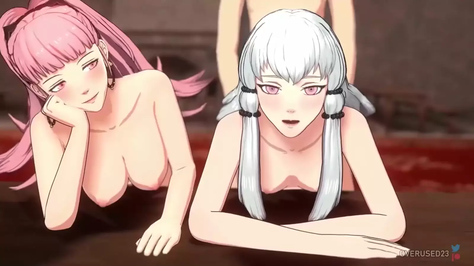 Humanoid Girls in Restraint Double Thrusting